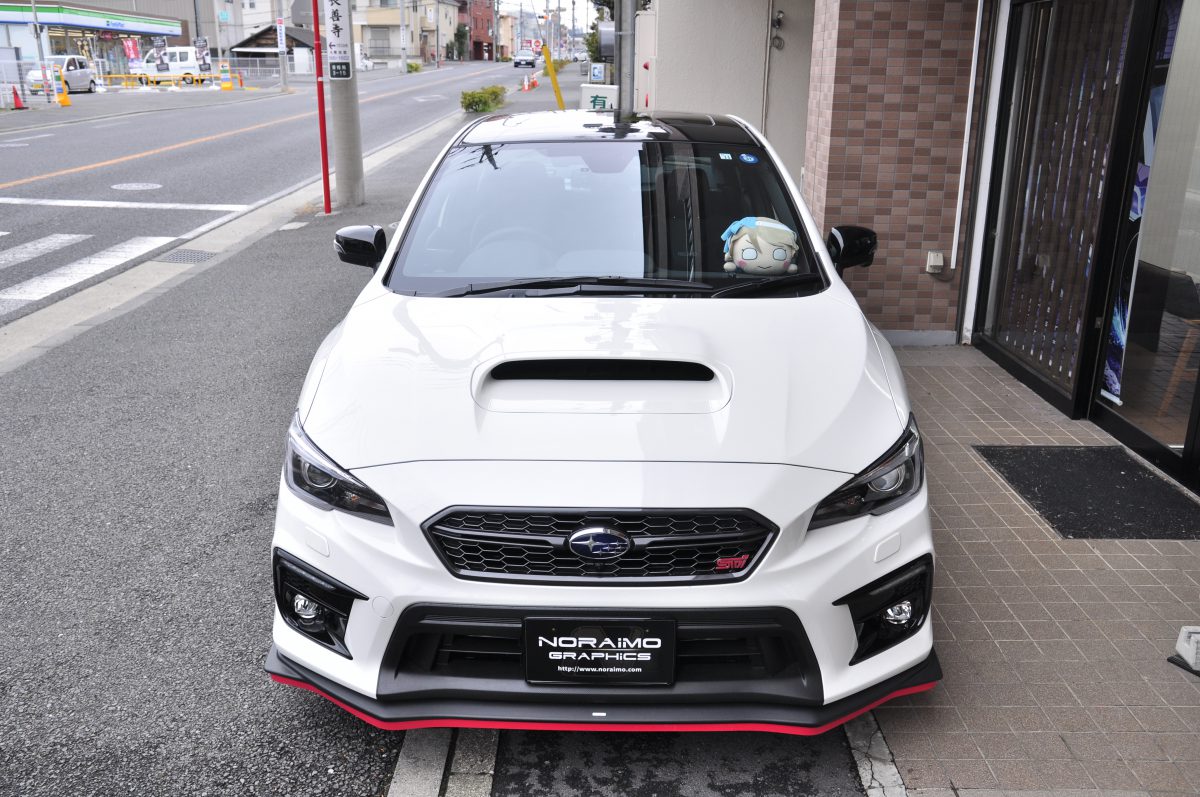 スバルwrx S4 ルーフラッピング施工 カーラッピングなら のらいも工房