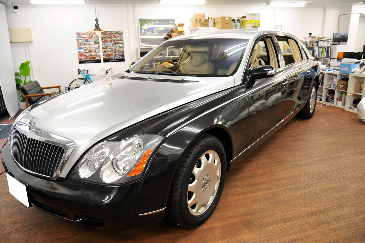 メルセデスベンツ マイバッハ ツートンラッピング施工 カーラッピングなら のらいも工房