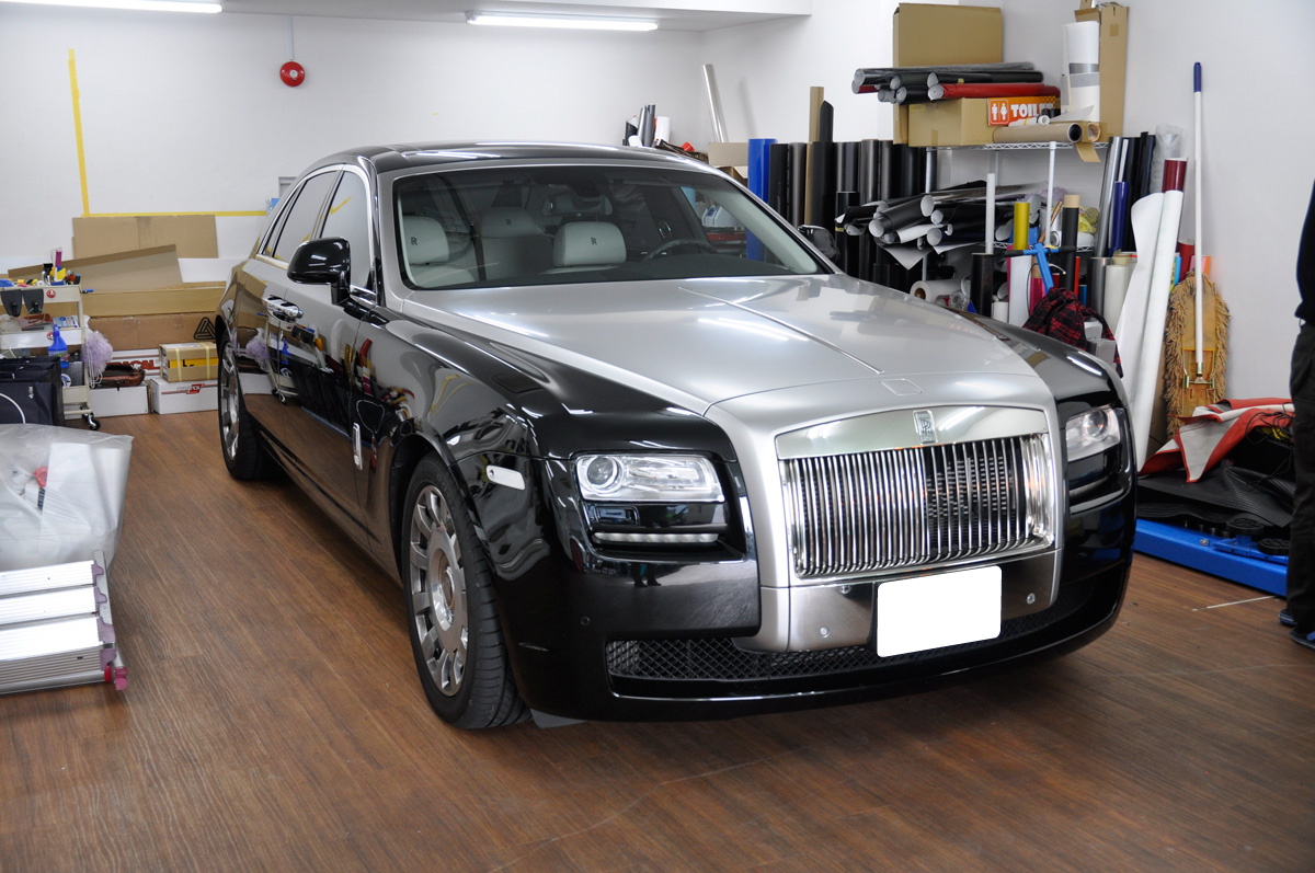 Rolls Royce Ghost ゴースト アッパーツートンラッピング施工 カーラッピングなら のらいも工房 Rolls Royce Ghost ゴースト アッパーツートンラッピング施工 カーラッピングなら のらいも工房